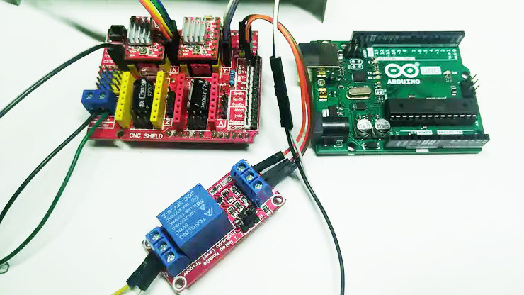 Arduino UNO R3 and CNC Shield V3