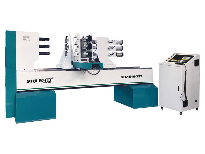 Multi-Spindle CNC Woodworking Lathe for Copy Turning Multi-Spindle CNC Woodworking Lathe for Copy Turning