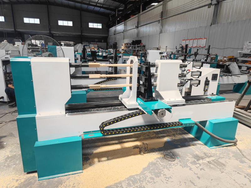 Multi-Spindle CNC Wood Lathe for Copy Turning Multi-Spindle CNC Wood Lathe for Copy Turning