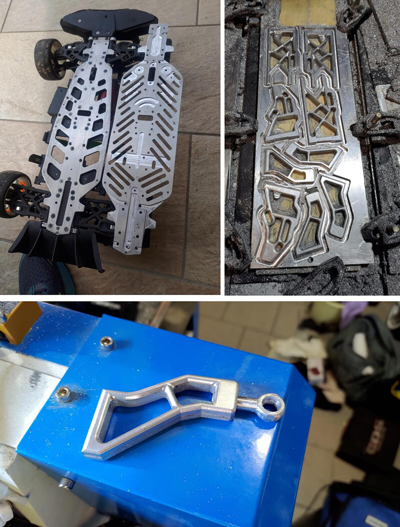 Desktop CNC Router Cutting Aluminum Parts Desktop CNC Router Cutting Aluminum Parts