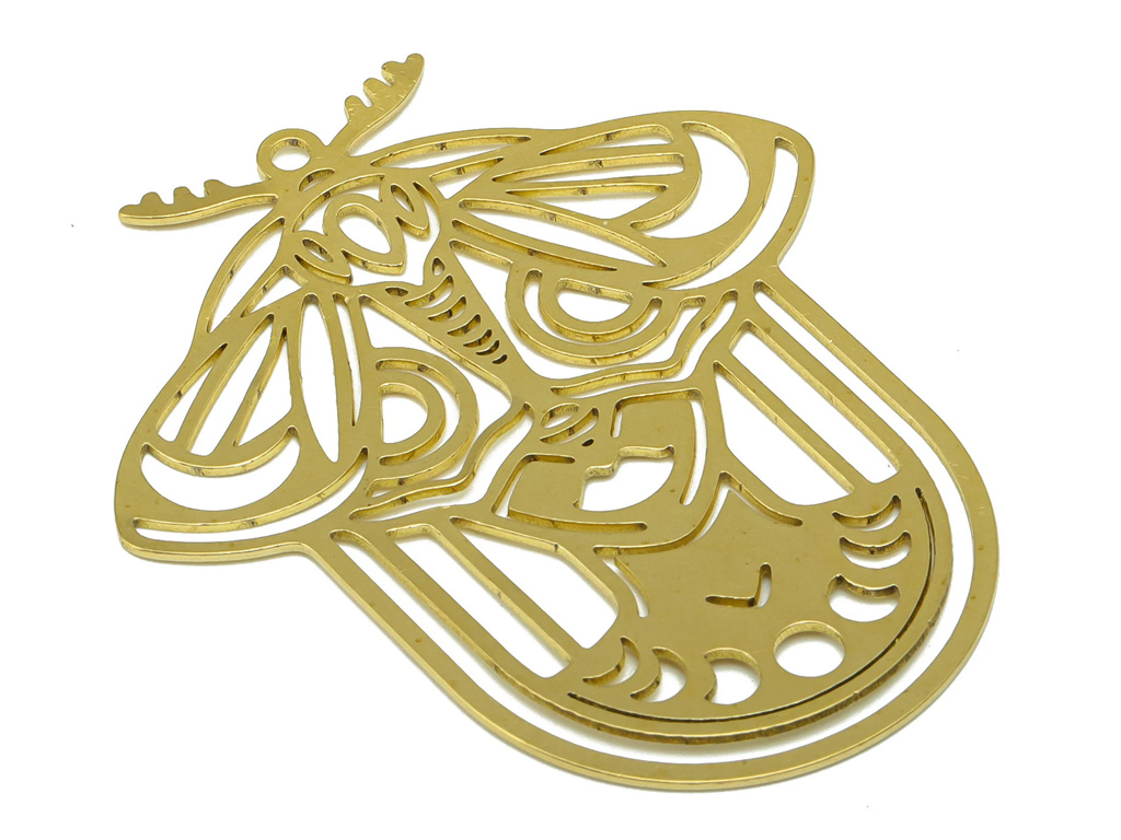 Fiber laser cutting brass jewelry