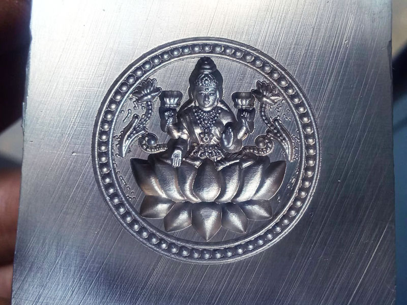 CNC metal engraving project