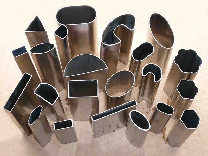 Laser-cut stainless steel round tubes Laser-cut stainless steel round tubes