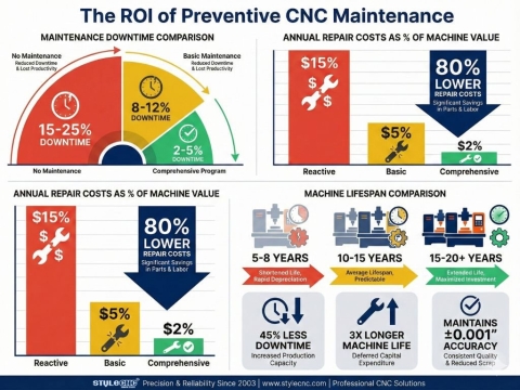 CNC Machine Maintenance Checklist: Reduce Downtime By 45%