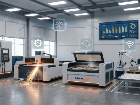 CNC- och laserbranschtrender: AI, IoT, elbilar och reshoring