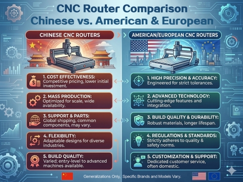 Chinese CNC Router vs American/European: Honest Comparison