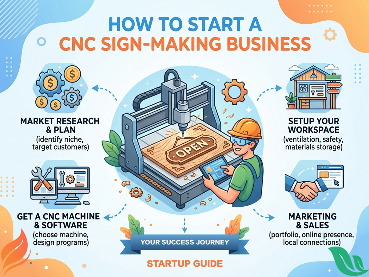 How to Start a CNC Sign-Making Business | Startup Guide