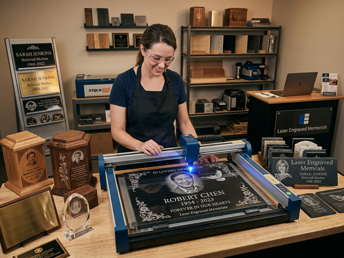 Funeral and Memorial Industry Laser Engraving: An Overlooked High-Margin Niche