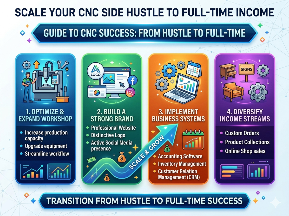 Scale Your CNC Side Hustle to Full-Time Income: Proven Guide