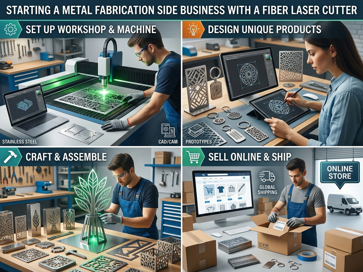 Start a Metal Fabrication Business with a Fiber Laser Cutter