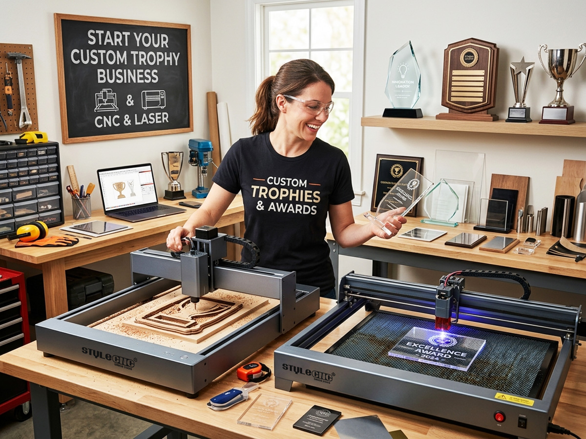 Launch a Custom Trophy and Awards Business with CNC and Laser Machines