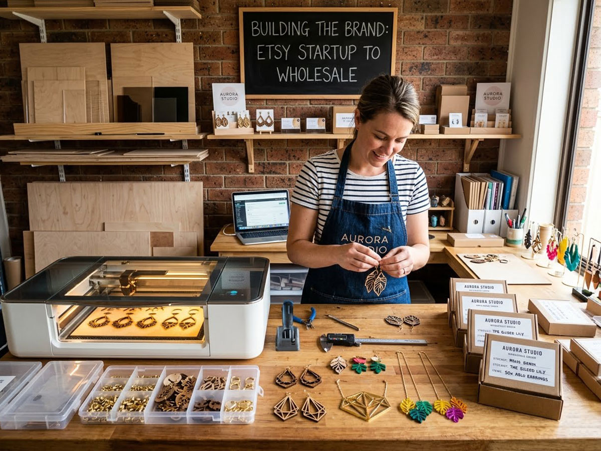 Building a Laser-Cut Jewelry Brand: From Etsy Startup to Wholesale