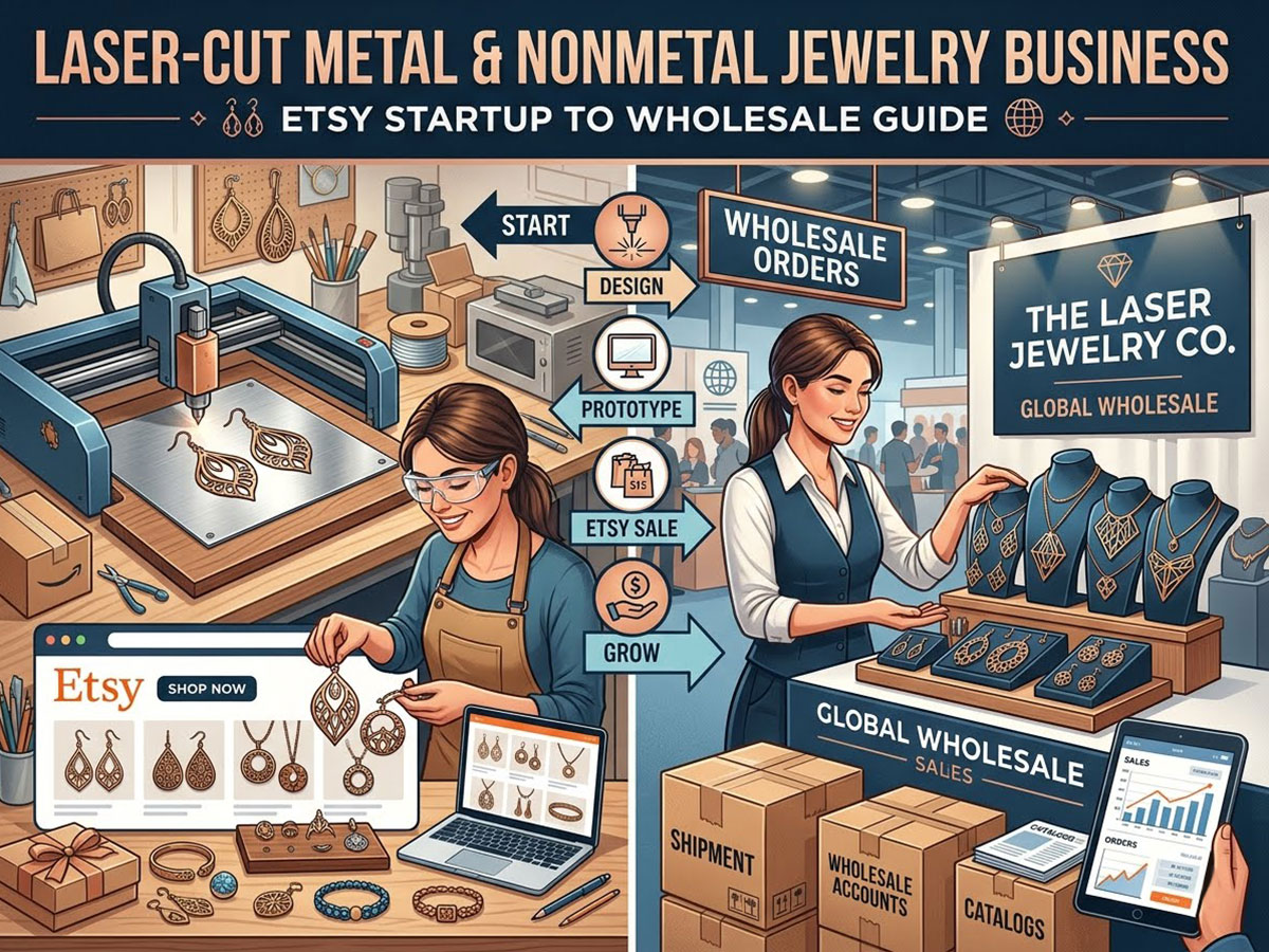 Building a Laser-Cut Jewelry Brand: From Etsy Startup to Wholesale
