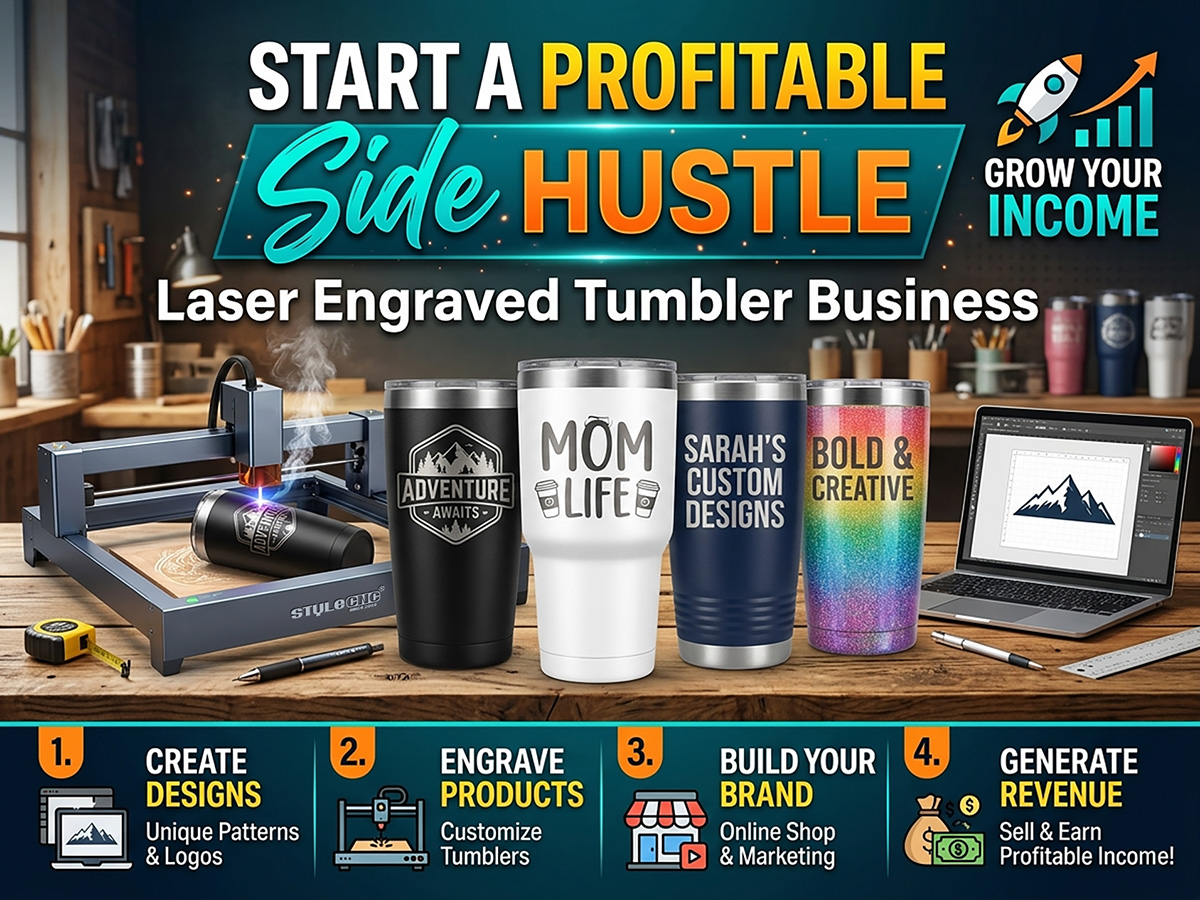 Laser Engraved Tumbler Business: Start a Profitable Side Hustle Laser Engraved Tumbler Business: Start a Profitable Side Hustle