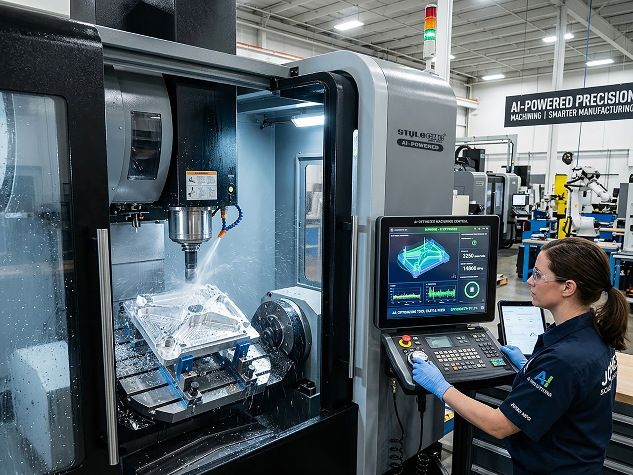 Gia công CNC bằng trí tuệ nhân tạo: Trí tuệ nhân tạo đang định hình lại ngành sản xuất hiện đại như thế nào?