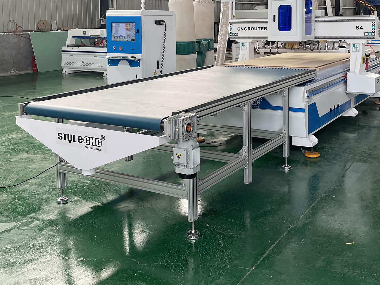 Automatic Unloading for the CNC router Automatic Unloading for the CNC router