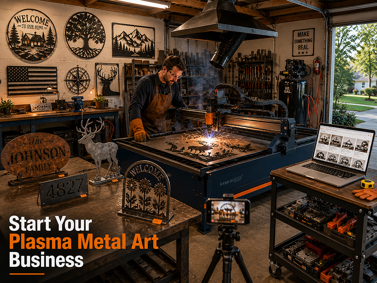 Plasma Cut Metal Art Business: From Garage to $12K/Month