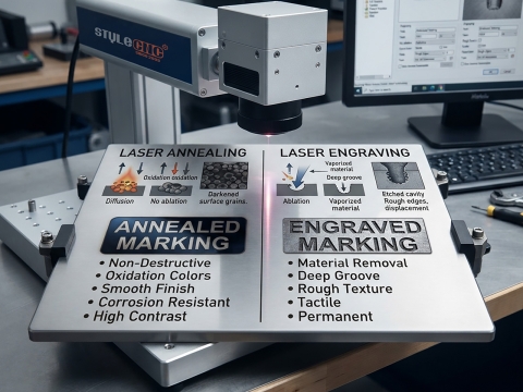 Laser Annealing vs Engraving on Stainless Steel