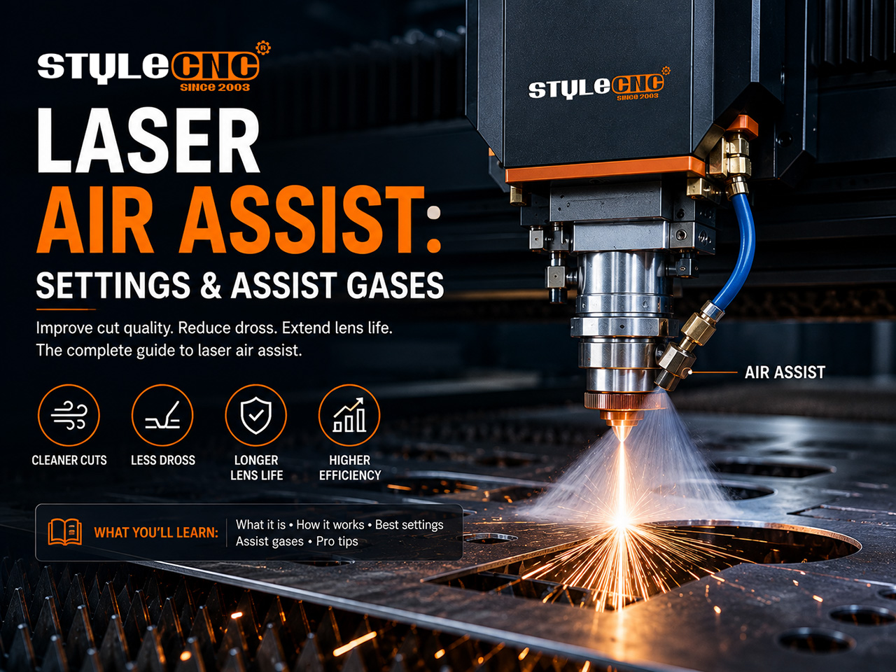 Laser Air Assist Guide: What It Is, Settings & Assist Gases