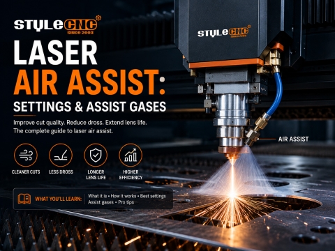 Guia do Laser Air Assist: O que é, configurações e gases de assistência