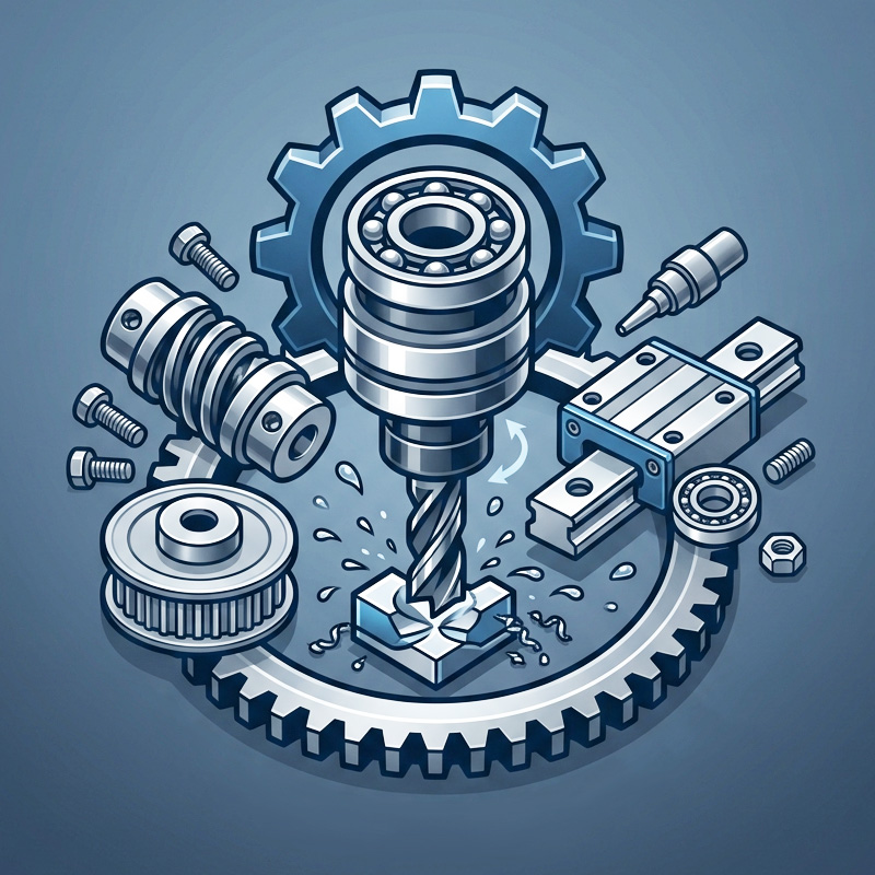 CNC Spare Parts, Tools, Accessories