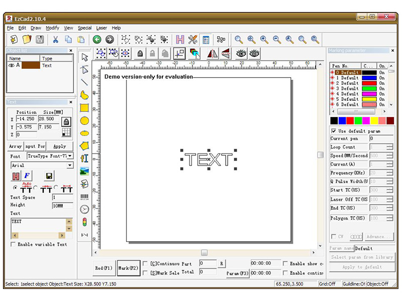 EZCAD Interface EZCAD Interface