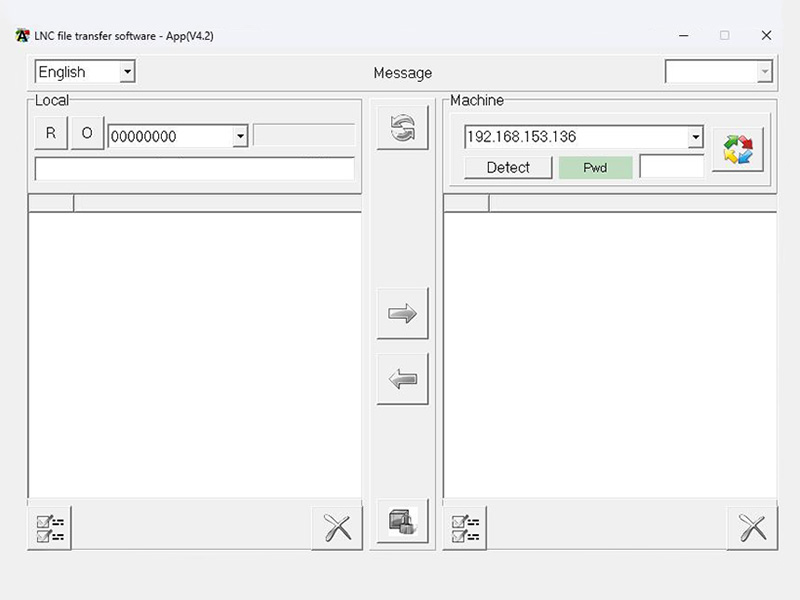 ReconFTP Data Transfer Software for LNC CNC Controller