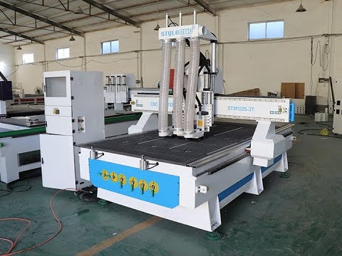 Three-Spindle CNC Wood Milling & Cutting Machine for Sale Three-Spindle CNC Wood Milling & Cutting Machine for Sale