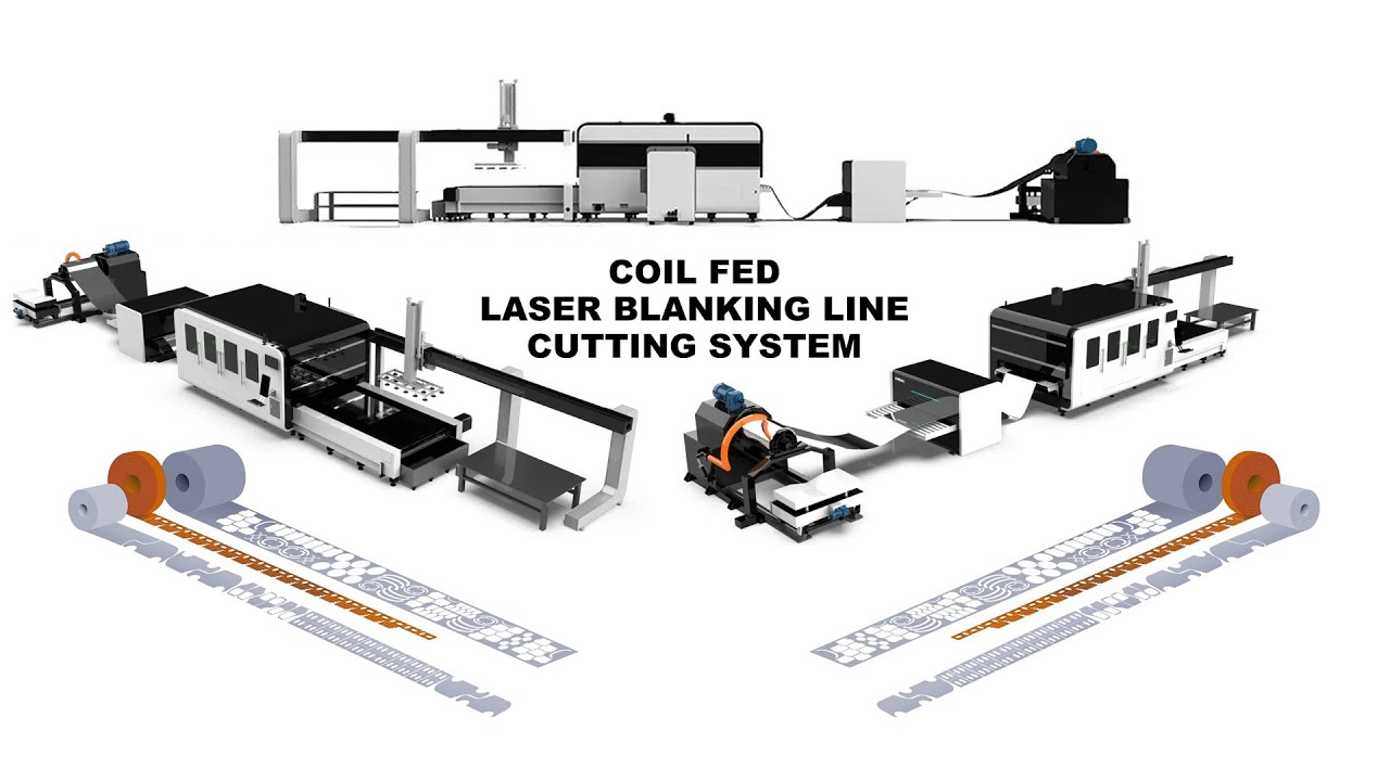 Automatic Coil Fed Laser Blanking Line & Cutting System Automatic Coil Fed Laser Blanking Line & Cutting System