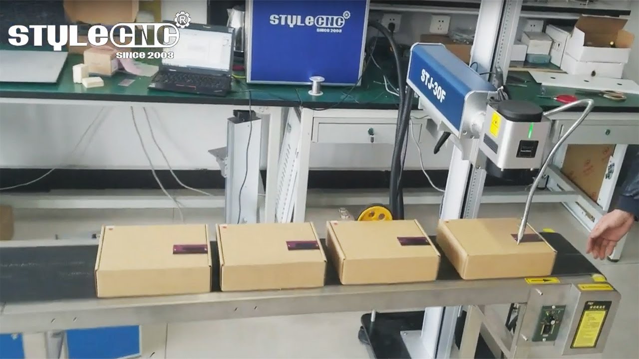 Online Flying Fiber Laser Marking System for Parts & Tools Online Flying Fiber Laser Marking System for Parts & Tools