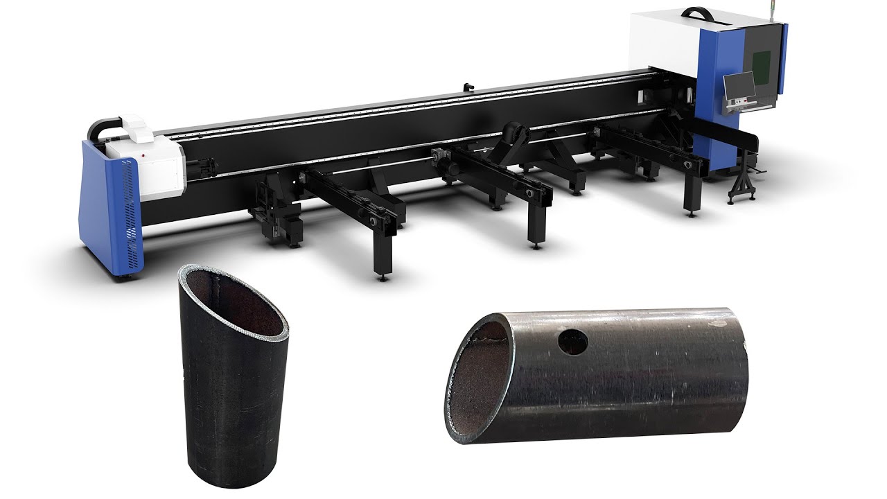 CNC Metal Pipe Laser Cutter with Automatic Feeding System CNC Metal Pipe Laser Cutter with Automatic Feeding System