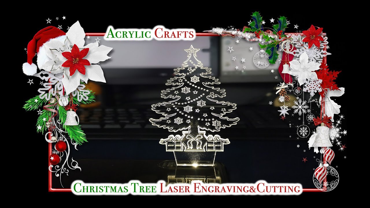 Laser Engraving Cutting 3D Acrylic Christmas Tree Laser Engraving Cutting 3D Acrylic Christmas Tree