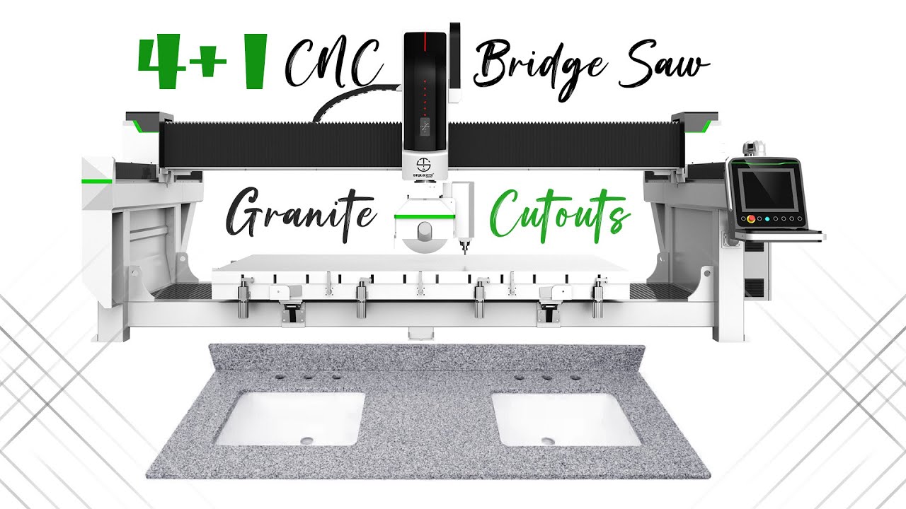 4+1 Auto Stone CNC Bridge Saw for Sink Cutout In Countertop 4+1 Auto Stone CNC Bridge Saw for Sink Cutout In Countertop