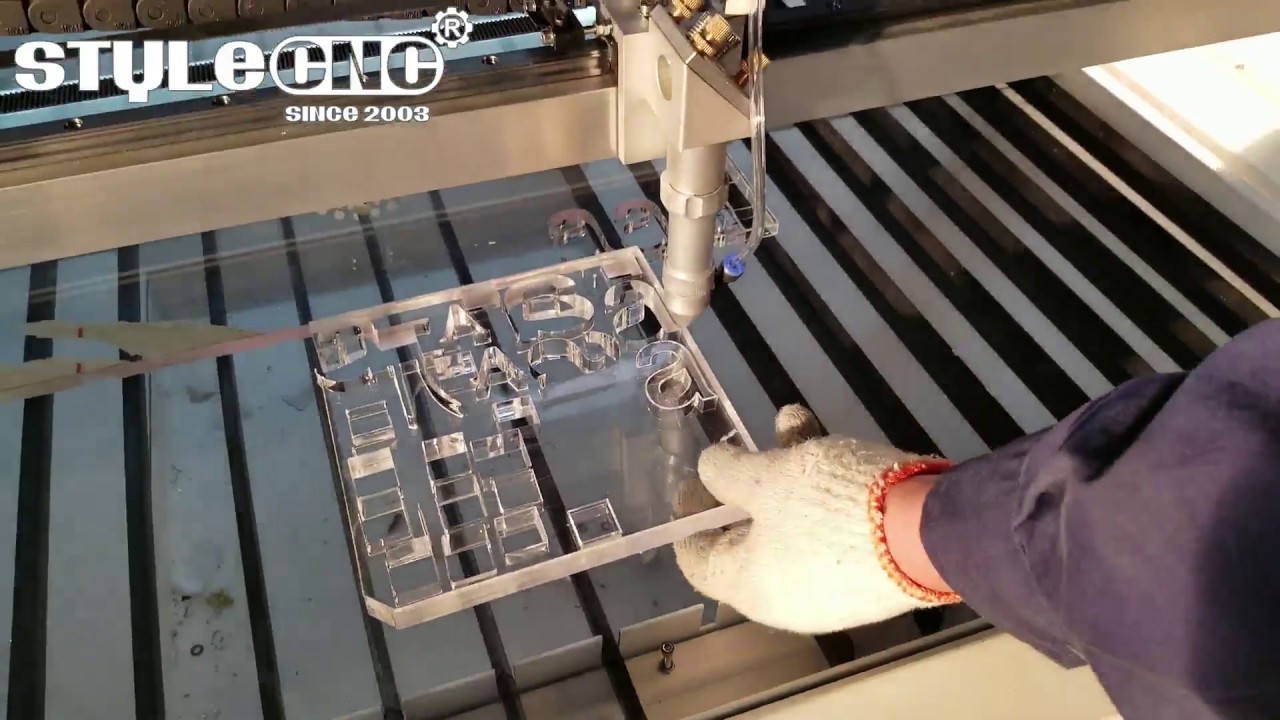 STJ1390 CO2 Laser Cutting Machine for 20mm Acrylic Sheet