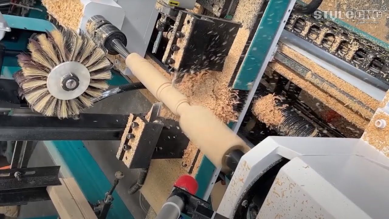 High Performance CNC Wood Lathe for Stair Baluster Turning High Performance CNC Wood Lathe for Stair Baluster Turning