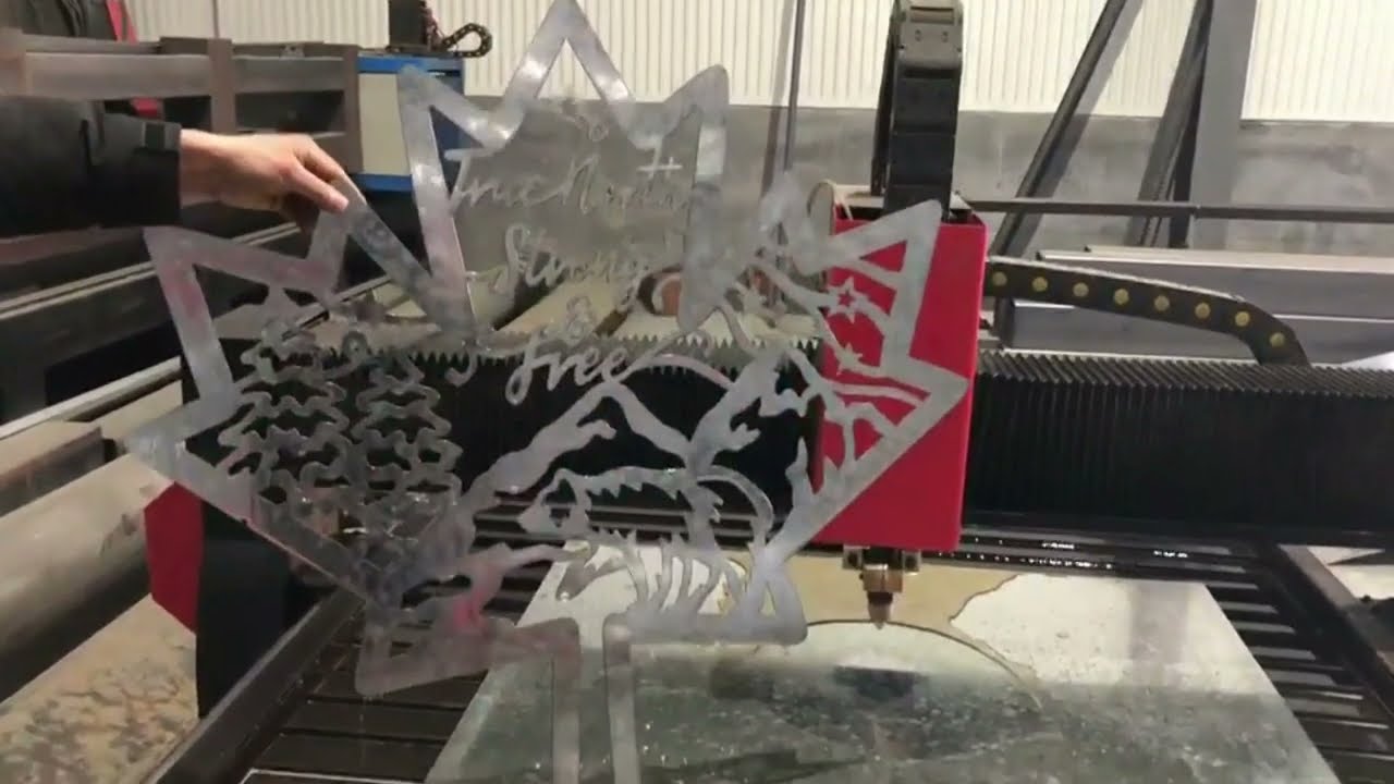 4x8 CNC Plasma Water Table Cut Sheet Metal 4x8 CNC Plasma Water Table Cut Sheet Metal