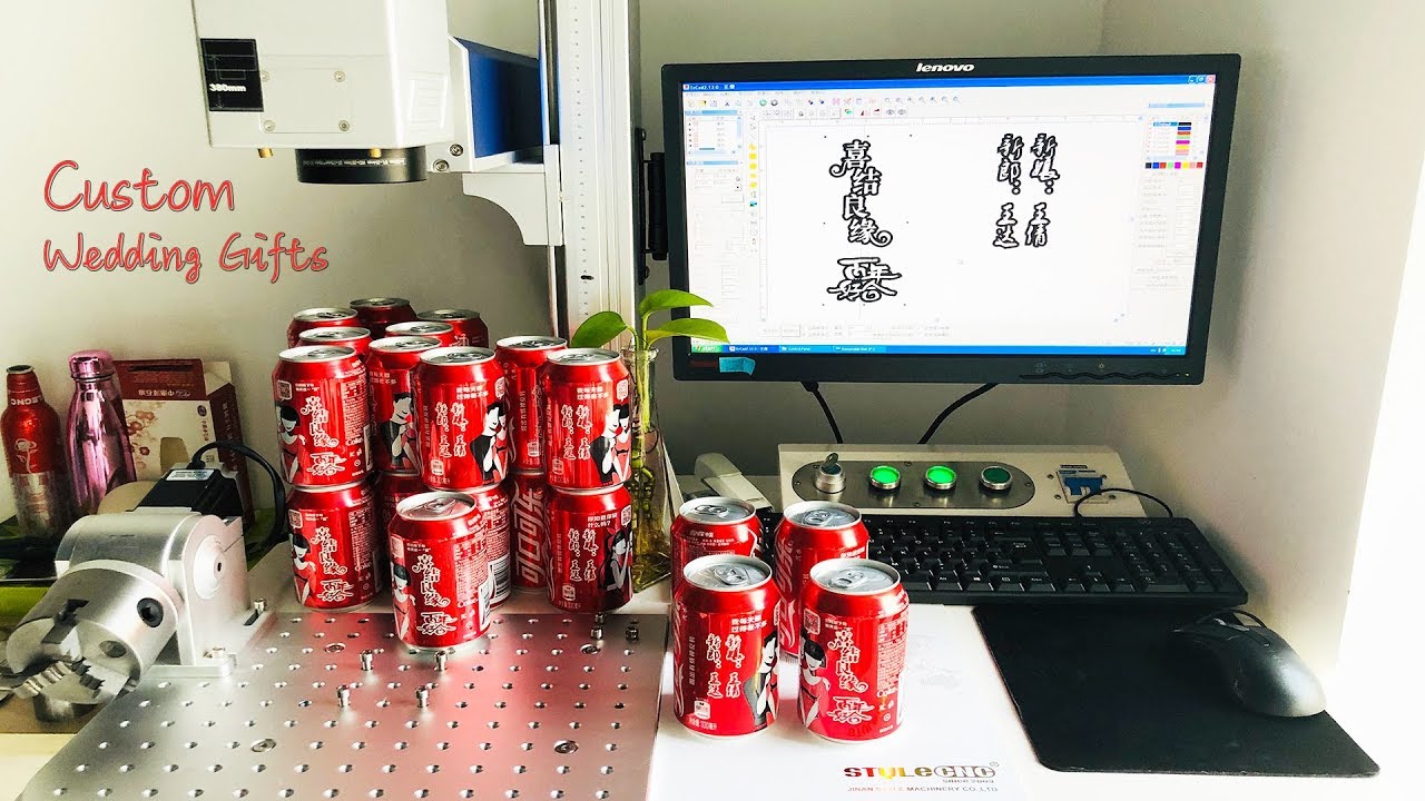 Fiber Laser Engraving Machine for Coca-Cola Aluminum Cans