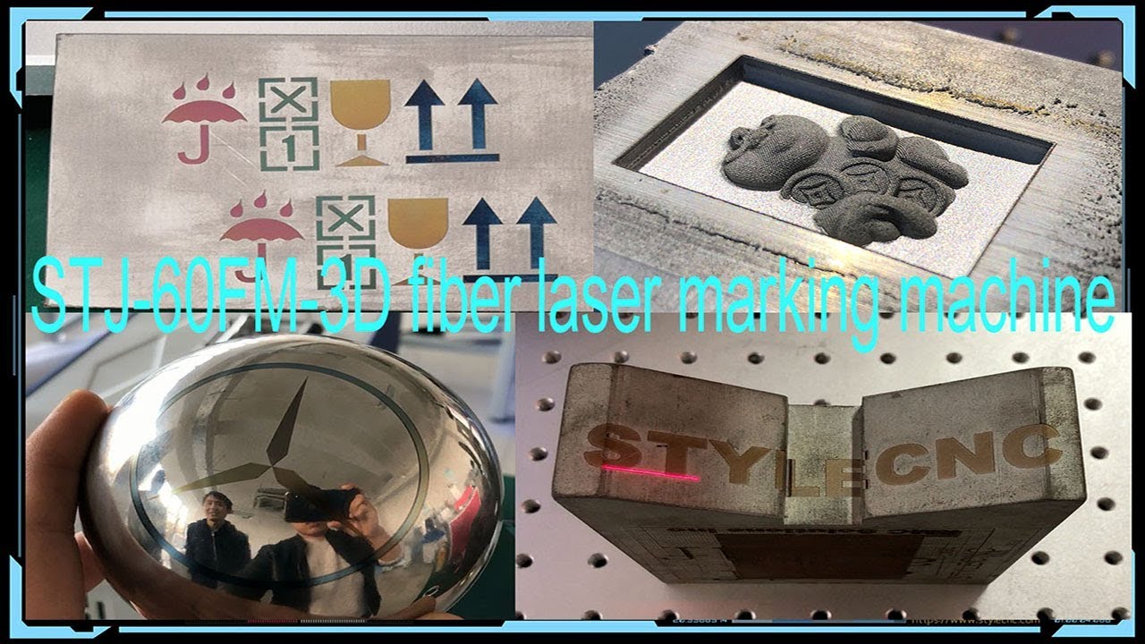 3D Fiber Laser Engraver with Rotary Attachment for Sale 3D Fiber Laser Engraver with Rotary Attachment for Sale