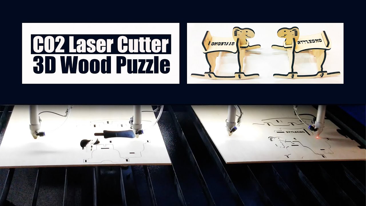 CO2 Laser Cutter for 3D Wood Puzzle Making CO2 Laser Cutter for 3D Wood Puzzle Making
