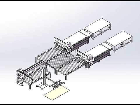 Linea Productionis Automataria CNC Nidificandi cum Duplicibus Fresatoribus CNC