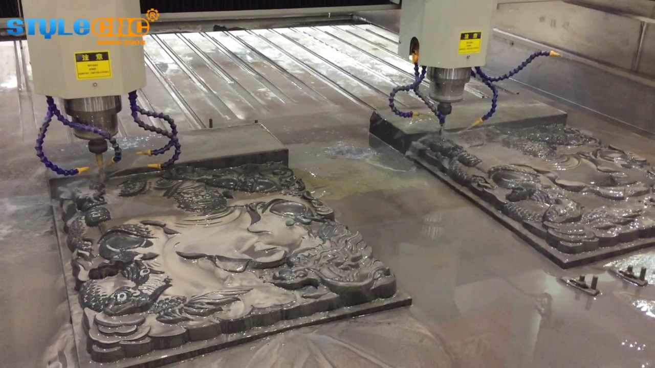 Double Heads Stone Carving CNC Router Machine for Marble Double Heads Stone Carving CNC Router Machine for Marble