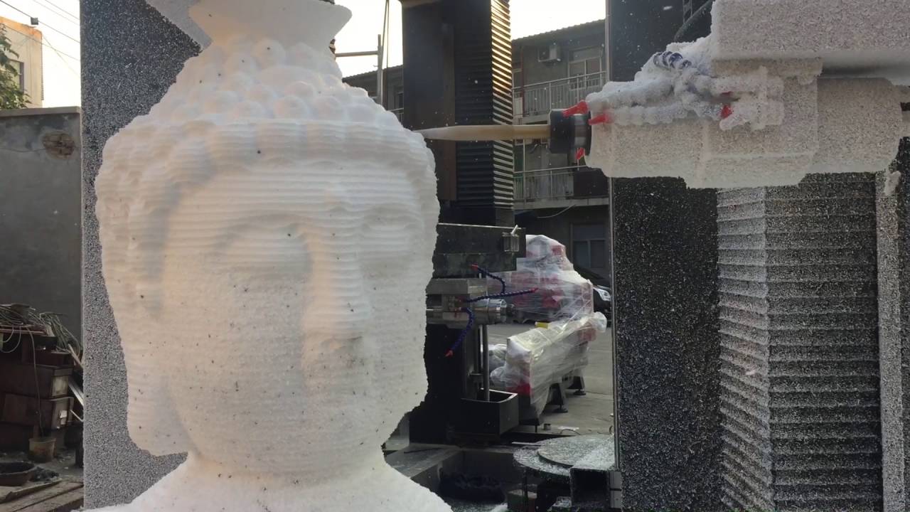 4 Axis Stone CNC Machine for Buddhas Statues & Sculptures 4 Axis Stone CNC Machine for Buddhas Statues & Sculptures