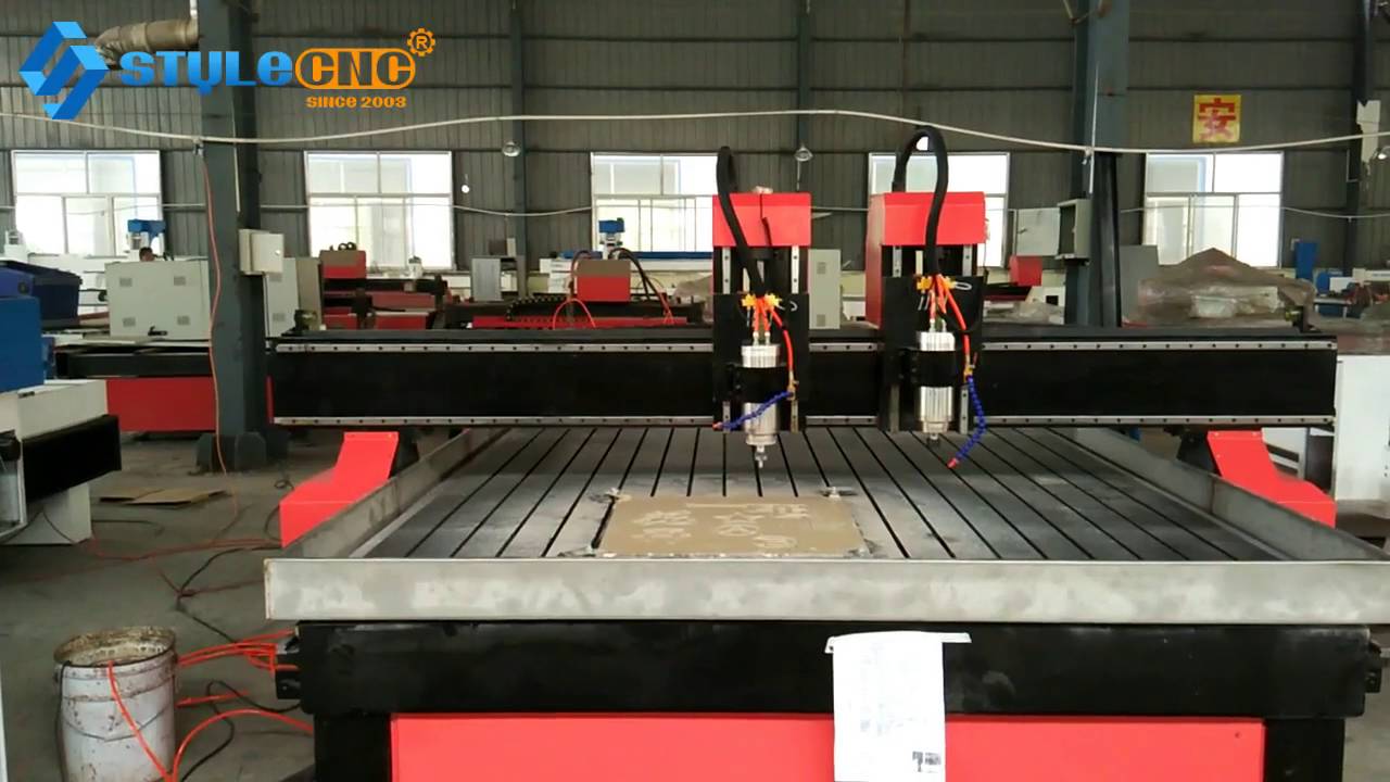 Industrial 3D Stone CNC Machine with Dual Spindles for Sale Industrial 3D Stone CNC Machine with Dual Spindles for Sale