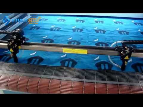 Auto Feeding Fabric Laser Cutting Machine with Dual Heads Auto Feeding Fabric Laser Cutting Machine with Dual Heads