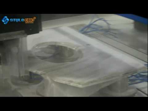 ATC CNC Stone Cutting Machine for Hand Washing Sink ATC CNC Stone Cutting Machine for Hand Washing Sink