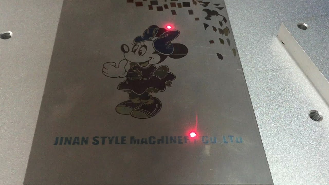 Laser Marking Colors on Stainless Steel Business Card